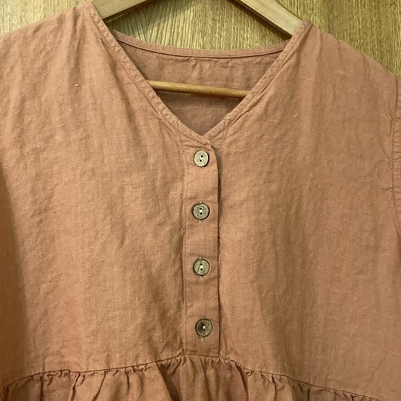 Linen By MN Canyon Clay Sleeveless Dress - Picture 2 of 6